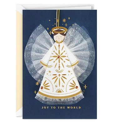 Joy to the World Christmas Card With Angel Ornament for only USD 9.59 | Hallmark