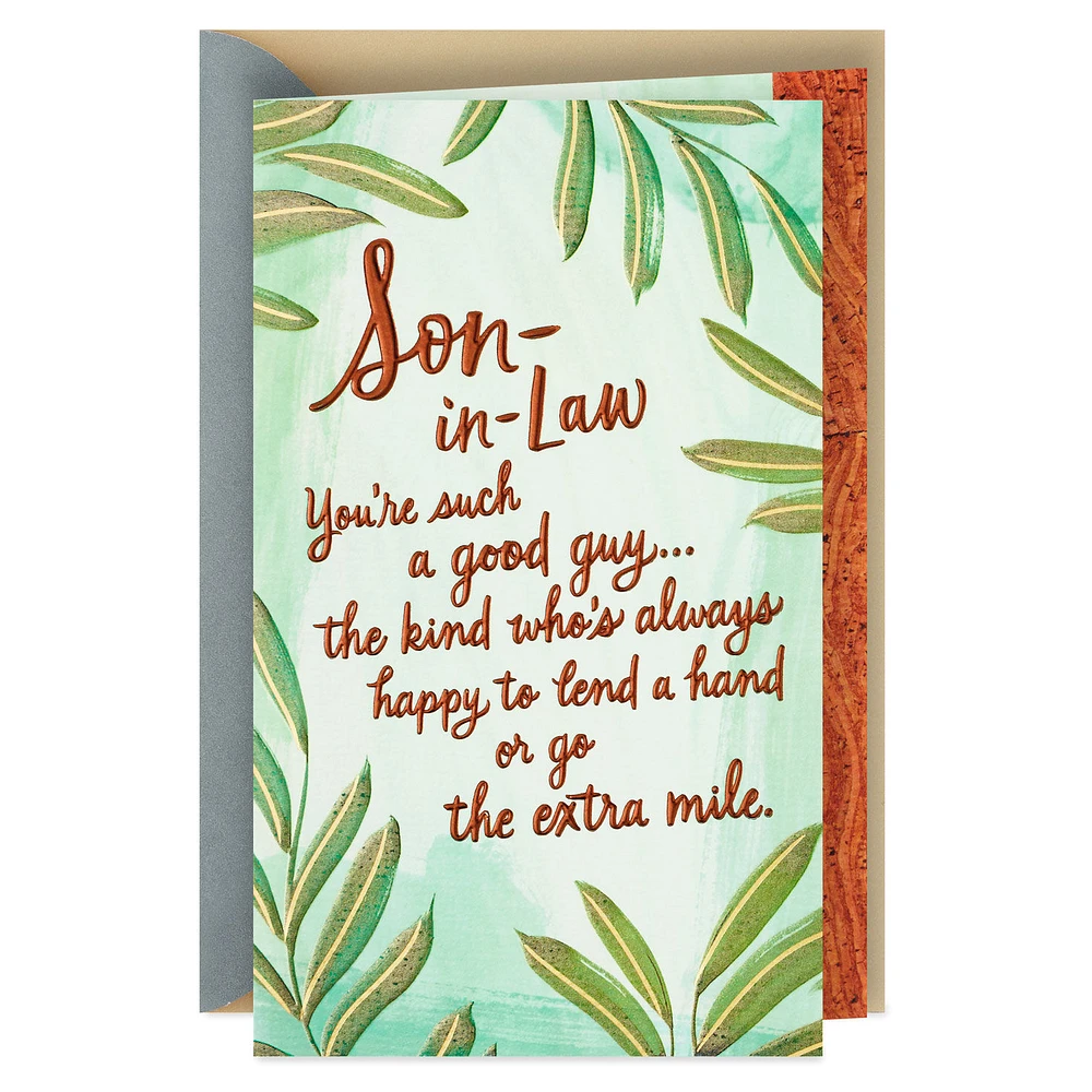 You're Such a Good Guy Birthday Card for Son-in-Law for only USD 5.59 | Hallmark