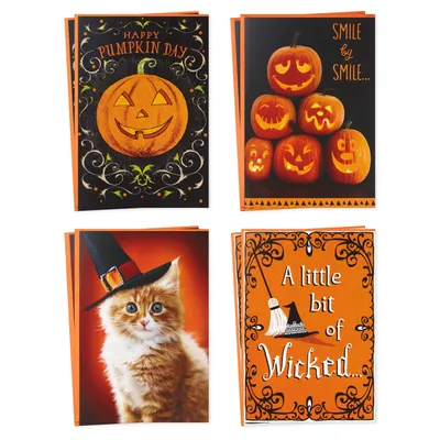 Jack-o'-Lanterns and Witches Assorted Halloween Cards, Pack of 8 for only USD 6.99 | Hallmark