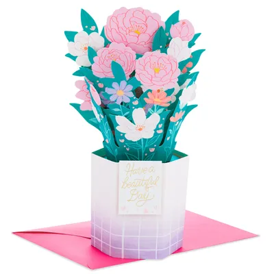 Flower Bouquet Have a Beautiful Day 3D Pop-Up Card for only USD 7.99 | Hallmark