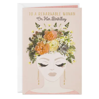 For a Remarkable Woman Birthday Card for only USD 3.99 | Hallmark