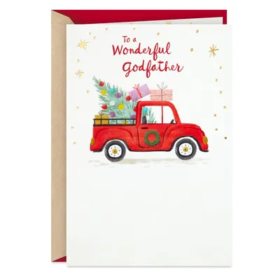 To a Wonderful Godfather Christmas Card for only USD 3.99 | Hallmark