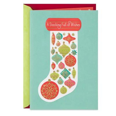 A Stocking Full of Wishes Christmas Card for only USD 3.99 | Hallmark