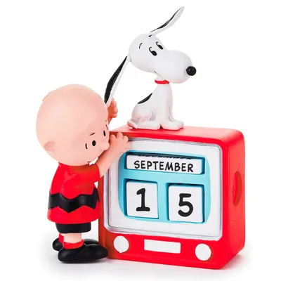 Peanuts® Charlie Brown and Snoopy TV Set Perpetual Calendar for only USD 29.99 | Hallmark