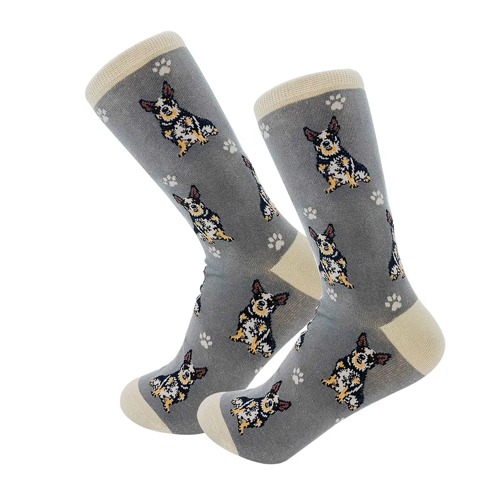 E&S Pets Australian Cattle Dog Novelty Crew Socks for only USD 11.99 | Hallmark