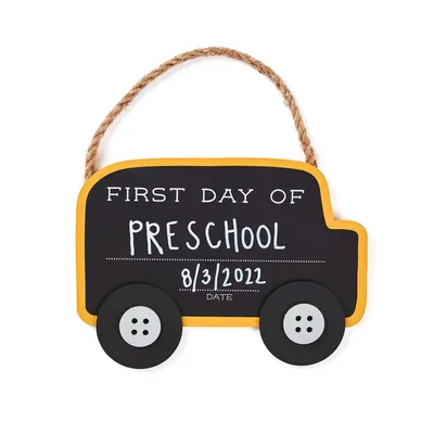 Mud Pie First Day School Bus Chalkboard Sign for only USD 14.00 | Hallmark