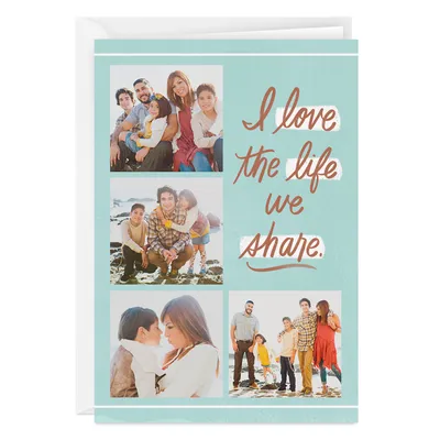 Personalized Love the Life We Share Love Photo Card for only USD 4.99 | Hallmark