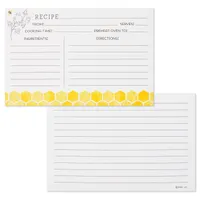Yellow Honeycomb Recipe Refill Cards for only USD 6.99 | Hallmark