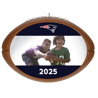 NFL New England Patriots Football Personalized Ornament