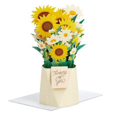 Daisy and Sunflower Bouquet Thinking of You 3D Pop-Up Card for only USD 7.99 | Hallmark