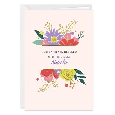 Our Blessed Family Folded Love Photo Card for Her for only USD 4.99 | Hallmark