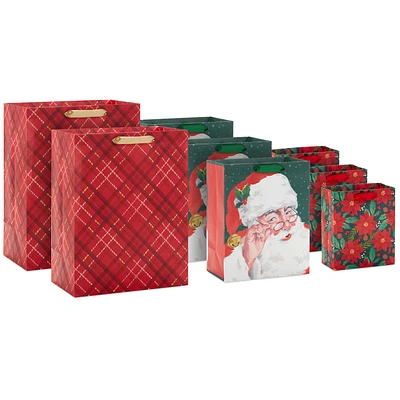 Traditional Christmas 8-Pack Assorted Gift Bag Bundle for only USD 12.99 | Hallmark