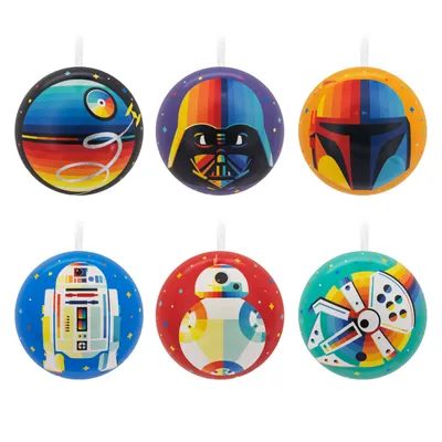 Star Wars™ Tin Ball Hallmark Ornaments, Set of 12 for only USD 26.99 | Hallmark