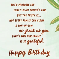 You're Such a Good Guy Birthday Card for Son-in-Law for only USD 5.59 | Hallmark