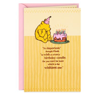 Disney Winnie the Pooh Wishes Come True Birthday Card