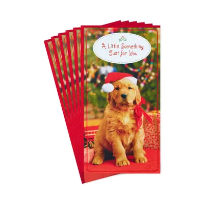 Puppy in Santa Hat Money Holder Christmas Cards, Pack of 6 for only USD 6.99 | Hallmark