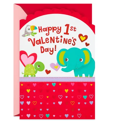 Baby Animals First Valentine's Day Card for only USD 3.79 | Hallmark