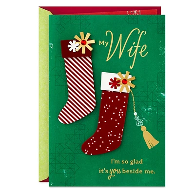 So Glad You're Beside Me Christmas Card for Wife for only USD 7.59 | Hallmark