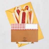 Hot Dogs Hope Today Is a Real Wiener Funny 3D Pop-Up Card for only USD 7.99 | Hallmark