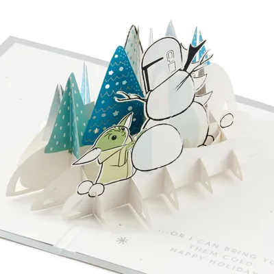 Star Wars: The Mandalorian™ Grogu™ Warm Wishes 3D Pop-Up Holiday Card for only USD 14.99 | Hallmark