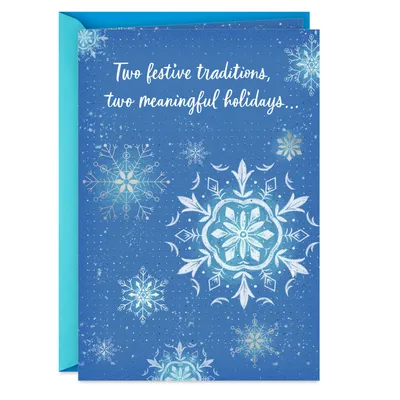 Two Festive Traditions Hanukkah and Christmas Card for only USD 2.99 | Hallmark