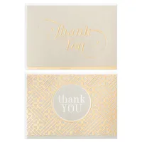 Gray and Gold Bulk Blank Thank-You Notes, Pack of 50 for only USD 13.99 | Hallmark