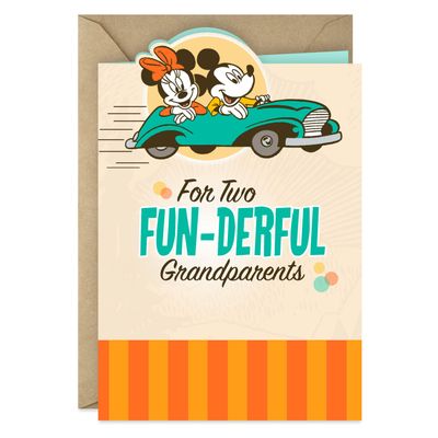 Disney Mickey and Minnie We Love You Grandparents Day Card