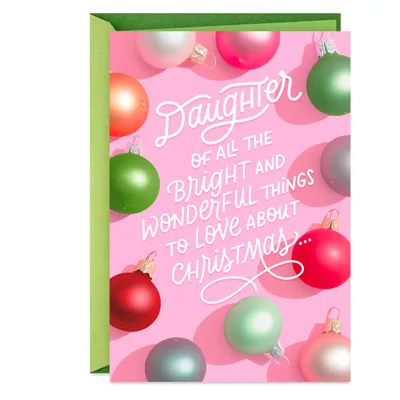 Bright and Wonderful Christmas Card for Daughter for only USD 2.99 | Hallmark