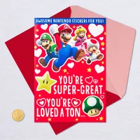 Nintendo Super Mario™ Valentine's Day Card With Puffy Stickers for only USD 5.99 | Hallmark