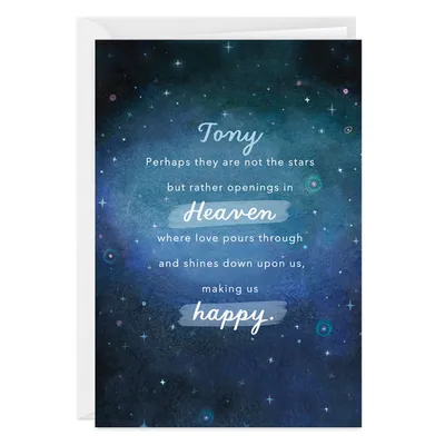 Personalized Stars In Heaven Sympathy Card for only USD 4.99 | Hallmark