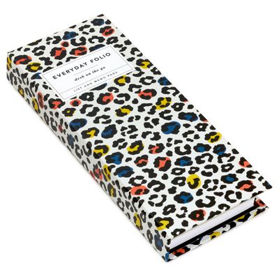 Cheetah Print Folio and Memo Pad Set