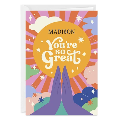 You're So Great Folded Photo Card for only USD 4.99 | Hallmark