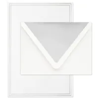 Double Silver Border Stationery Set, Box of 20 for only USD 14.99 | Hallmark