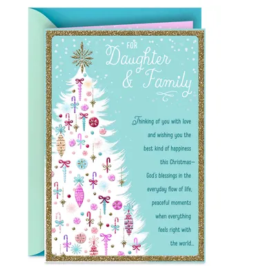 Love, Joy and Happiness Religious Christmas Card for Daughter and Family for only USD 5.99 | Hallmark