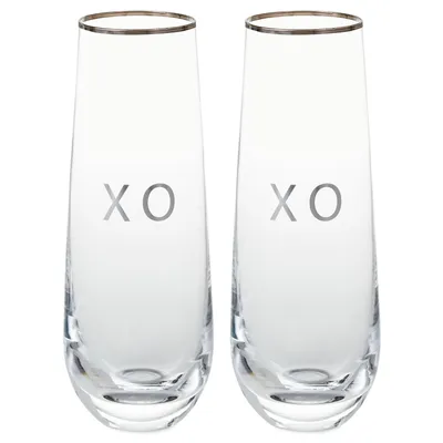 XO Stemless Champagne Flutes, Set of 2 for only USD 29.99 | Hallmark
