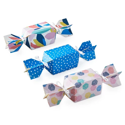 Colorful Dots and Flowers Candy-Shaped Party Favor Boxes, Set of 3 for only USD 6.99 | Hallmark