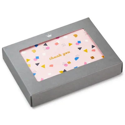Confetti on Pink Boxed Blank Thank-You Notes, Pack of 10 for only USD 9.99 | Hallmark
