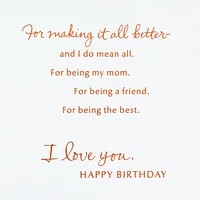 Mom, You're the Best Birthday Card for only USD 5.59 | Hallmark