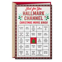 Hallmark Channel Christmas Movie Bingo Christmas Card for only USD 3.99 | Hallmark