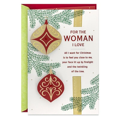 For the Woman I Love Romantic Christmas Card for Her for only USD 8.59 | Hallmark