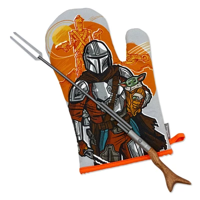 Star Wars: The Mandalorian™ Grill Fork and Oven Mitt, Set of 2 for only USD 34.99 | Hallmark
