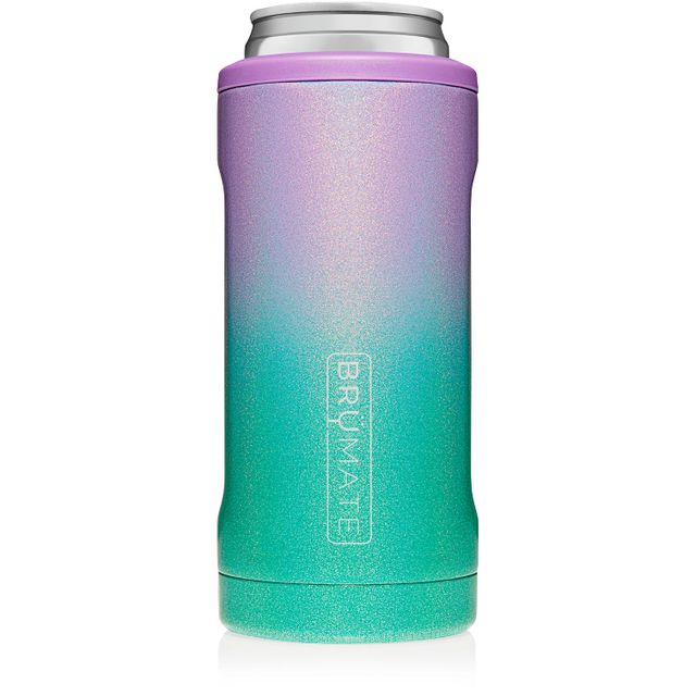 Hallmark BruMate Glitter Rose Gold Stainless Steel Skinny Can Cooler, 12 oz.