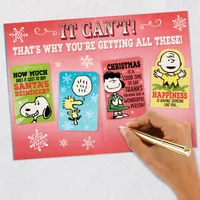 Peanuts® Snoopy Smiles Funny Christmas Card With Mini Cards for only USD 6.99 | Hallmark