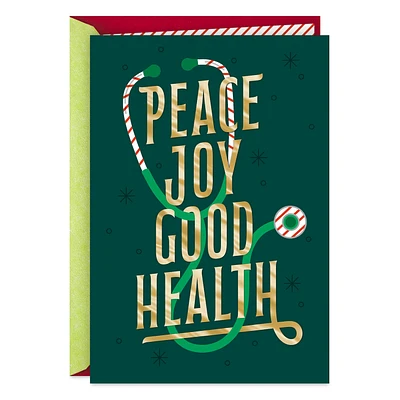 Peace, Joy, Good Health Holiday Card for Healthcare Professional for only USD 2.99 | Hallmark