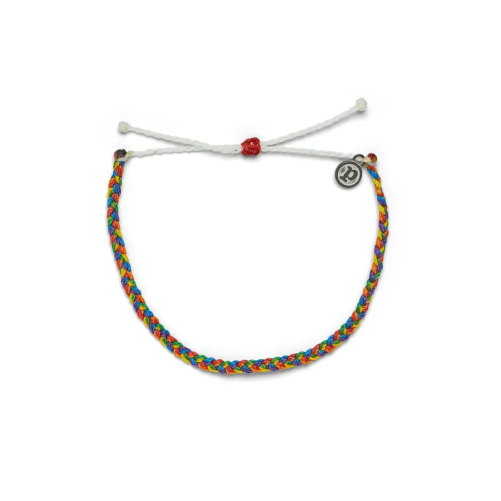 Pura Vida LGBT Mini Braided Rainbow Bracelet for only USD 10.00 | Hallmark