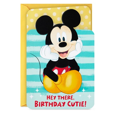 Disney Mickey Mouse Smiling From Ear to Ear Birthday Card for only USD 4.59 | Hallmark