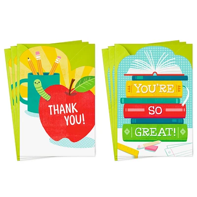 Great Teacher Assorted Thank-You Cards, Pack of 6 for only USD 6.99 | Hallmark