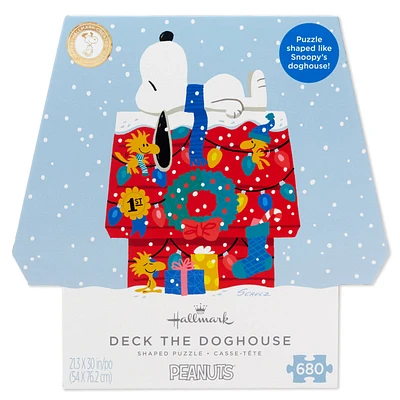 Peanuts® Snoopy Deck the Doghouse 680-Piece Die-Cut Jigsaw Puzzle for only USD 26.99 | Hallmark