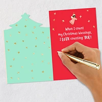 Counting My Blessings Christmas Card for Godmother for only USD 2.99 | Hallmark