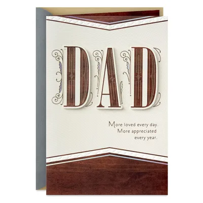 Loved and Appreciated Father's Day Card for Dad for only USD 7.59 | Hallmark